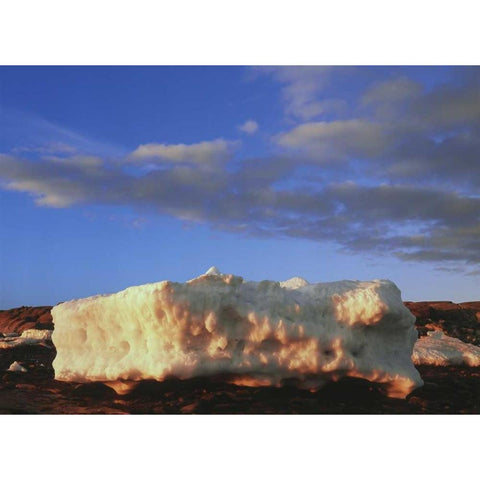 Canada, Churchill, ice floe in Hudson Bay Black Modern Wood Framed Art Print with Double Matting by Grandmaison, Mike