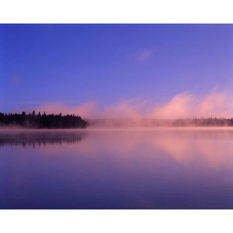 Canada, Manitoba, Childs Lake at Duck Mountain PP Black Modern Wood Framed Art Print by Grandmaison, Mike
