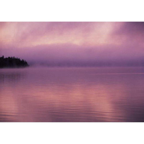 Canada, Manitoba, Childs Lake at Duck Mountain PP Black Modern Wood Framed Art Print by Grandmaison, Mike