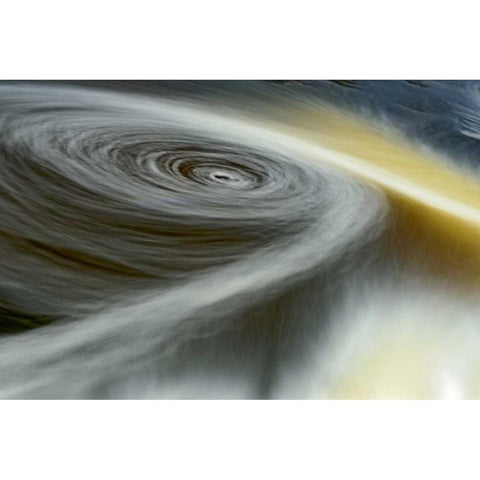 Canada, Manitoba Swirls of the Whiteshell River Black Modern Wood Framed Art Print with Double Matting by Grandmaison, Mike