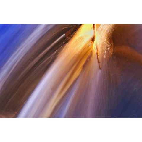 Canada, Manitoba Whiteshell River, Rainbow Falls Black Modern Wood Framed Art Print by Grandmaison, Mike