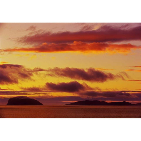 Canada, York Harbor Gulf of St Lawrence, sunset Black Modern Wood Framed Art Print by Grandmaison, Mike