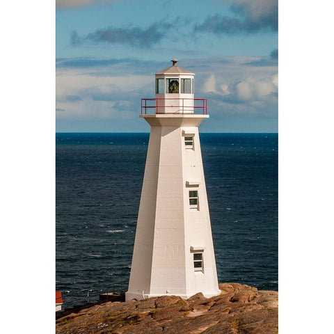 Cape Spear Lighthouse National Historic Site-Cape Spear-St Johns-Newfoundland-Canada Black Modern Wood Framed Art Print by DeFreitas, Michael