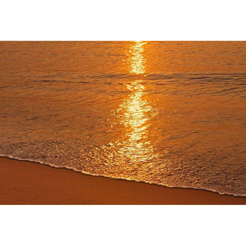 Canada-Nova Scotia Sunrise on Aspy Bay Black Modern Wood Framed Art Print by Jaynes Gallery