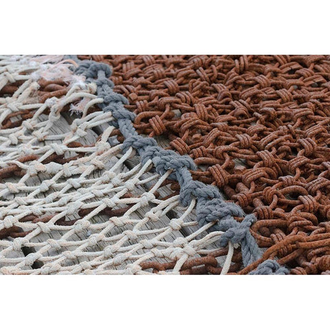 Fishing equipment was found on the docks of Lunenburg-Nova Scotia Black Modern Wood Framed Art Print by Ostrowitz, Mallorie