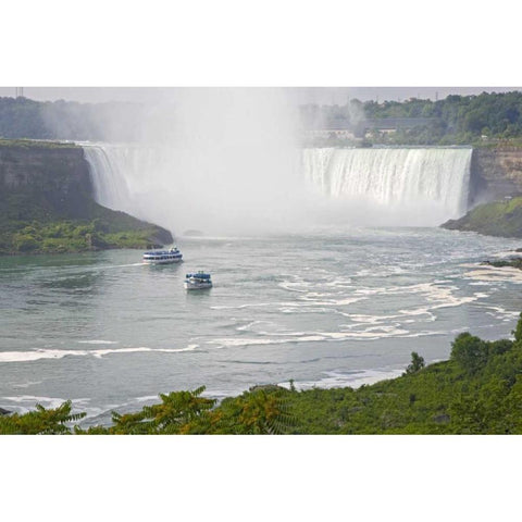 Canada, Ontario, Sightseeing at Niagara Falls Gold Ornate Wood Framed Art Print with Double Matting by Lord, Fred
