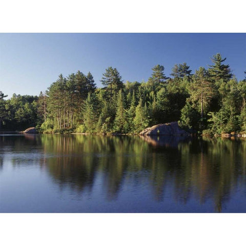 Canada, Ontario, Lake Black Modern Wood Framed Art Print by Grandmaison, Mike