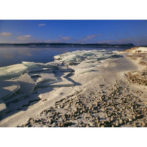 Canada, Ontario, Rossport, lake Superior White Modern Wood Framed Art Print by Grandmaison, Mike