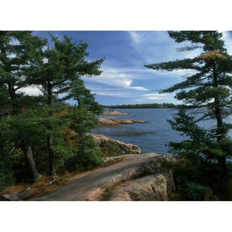 Canada, Ontario, Shield Country, Killarney PP Black Modern Wood Framed Art Print by Grandmaison, Mike