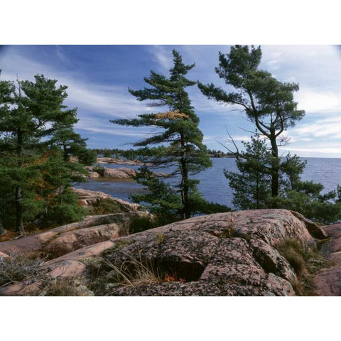 Canada, Ontario, Killarney Provincial Park Black Modern Wood Framed Art Print by Grandmaison, Mike
