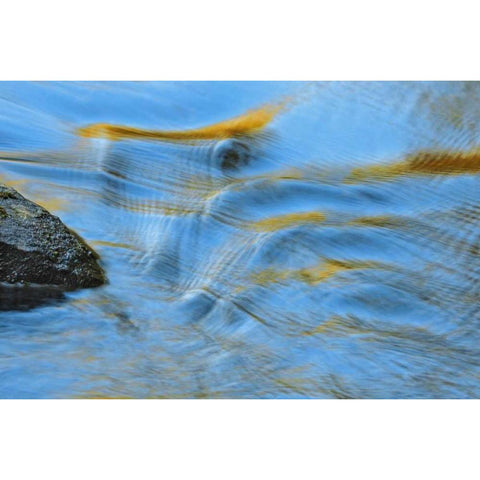Canada, Ontario Oxtongue River water rippling Black Modern Wood Framed Art Print by Grandmaison, Mike