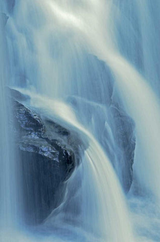 Canada, Ontario Raleigh Falls water detail Black Ornate Wood Framed Art Print with Double Matting by Grandmaison, Mike