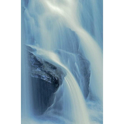 Canada, Ontario Raleigh Falls water detail Black Modern Wood Framed Art Print by Grandmaison, Mike