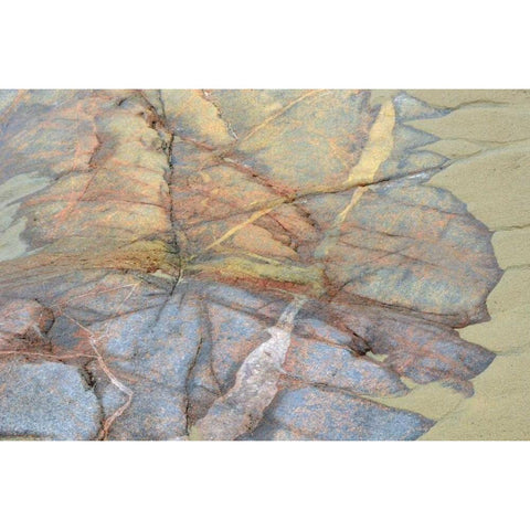 Canada, Ontario Sand and rock in Neys PP Gold Ornate Wood Framed Art Print with Double Matting by Grandmaison, Mike
