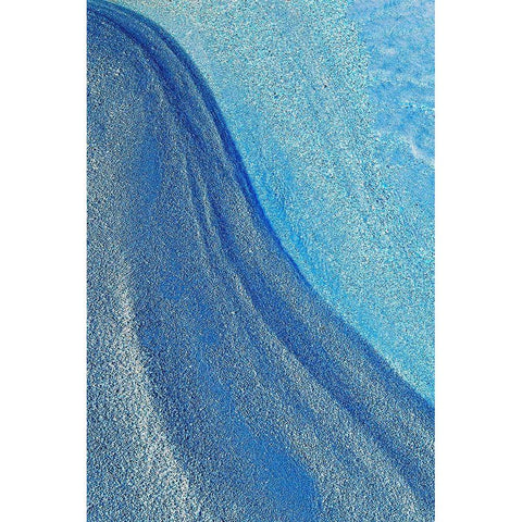 Canada-Quebec Abstract of lake shore White Modern Wood Framed Art Print by Jaynes Gallery