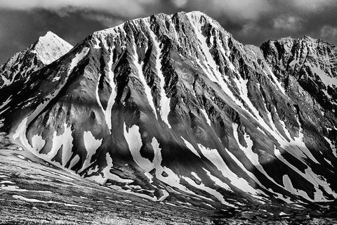 Canada-Yukon-Haines Junction St Elias Mountains landscape White Modern Wood Framed Art Print with Double Matting by Jaynes Gallery