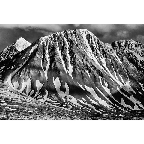 Canada-Yukon-Haines Junction St Elias Mountains landscape Black Modern Wood Framed Art Print by Jaynes Gallery