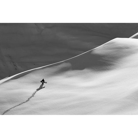 Professional snowboarder, Gigi R (MR) Black Modern Wood Framed Art Print by Design Pics