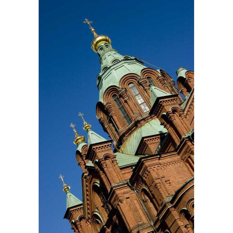 Finland, Helsinki Uspenski Cathedral Black Modern Wood Framed Art Print by Ross, Nancy ,  Steve
