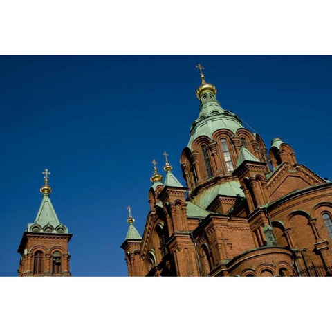 Finland, Helsinki Uspenski Cathedral Black Modern Wood Framed Art Print with Double Matting by Ross, Nancy ,  Steve