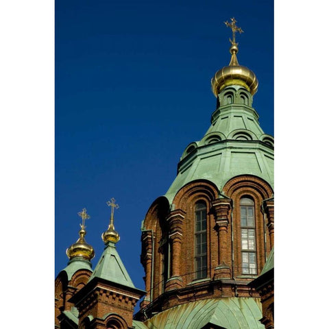Finland, Helsinki Uspenski Cathedral Black Modern Wood Framed Art Print with Double Matting by Ross, Nancy ,  Steve