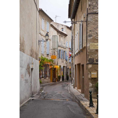 France, Provence Art gallery and shops Black Modern Wood Framed Art Print with Double Matting by Lord, Fred
