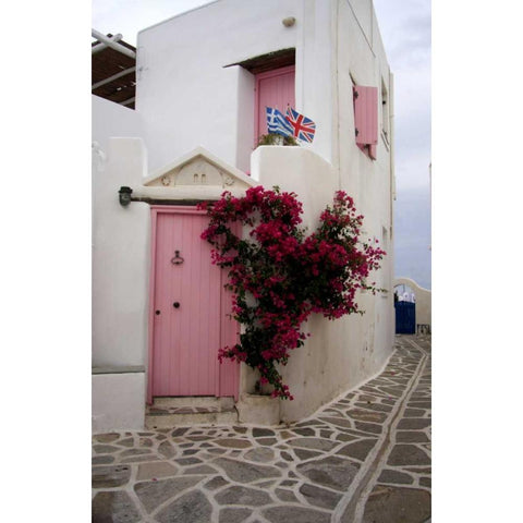 Greece, Paros, Marpissa A restored house White Modern Wood Framed Art Print by Noble Gardner, Nancy