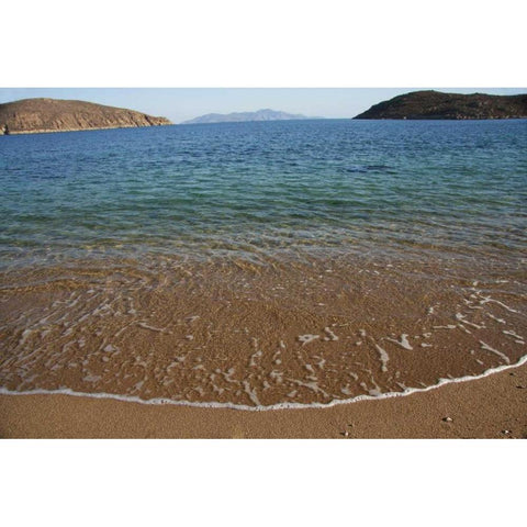 Greece, Serifos View to the island of Sifnos Black Modern Wood Framed Art Print by Noble Gardner, Nancy