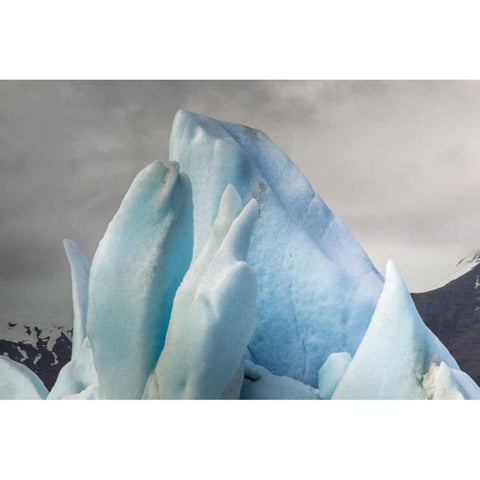 Iceland, Jokusarlon Unusual iceberg formations Black Modern Wood Framed Art Print by Illg, Cathy and Gordon