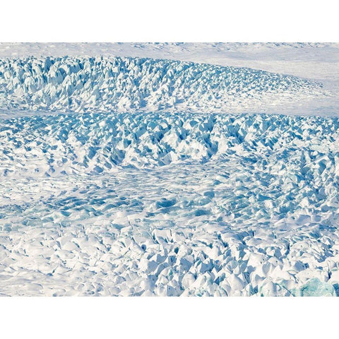 Glacier Fjallsjoekull in Vatnajokull National Park during winter Iceland Black Modern Wood Framed Art Print with Double Matting by Zwick, Martin