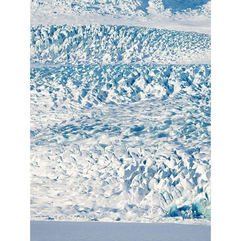 Glacier Fjallsjoekull in Vatnajokull National Park during winter Iceland Black Modern Wood Framed Art Print with Double Matting by Zwick, Martin