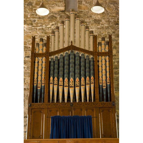 Ireland, Drumcliffe Pipe organ in a church Black Modern Wood Framed Art Print by Kaveney, Wendy