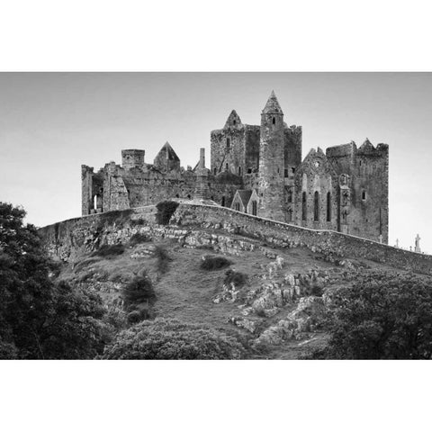 Ireland, County Tipperary Rock of Cashel castle White Modern Wood Framed Art Print by Flaherty, Dennis