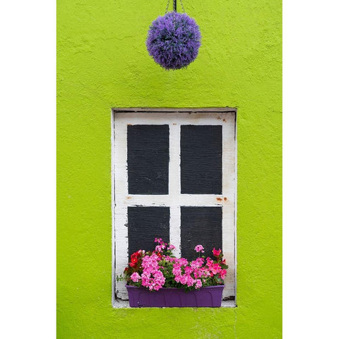 Europe-Ireland-Eyeries-Exterior of weathered house Black Modern Wood Framed Art Print with Double Matting by Jaynes Gallery