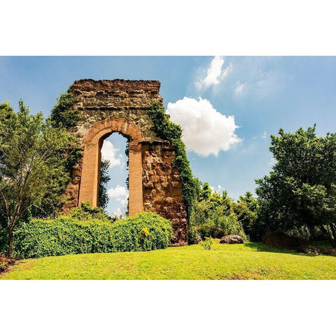 Italy-Rome Parc of the Aqueducts (Parco degli Acquedotti)-Acqua Claudio Gold Ornate Wood Framed Art Print with Double Matting by Jones, Alison