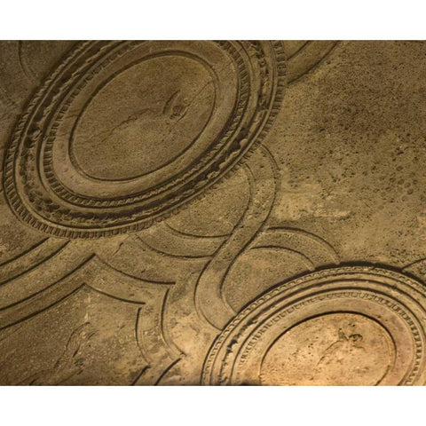 Italy, Pompeii Ceiling of the Stabian Baths White Modern Wood Framed Art Print by Kaveney, Wendy