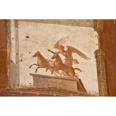 Italy, Campania, Herculaneum Hall of Augustals Black Modern Wood Framed Art Print with Double Matting by Kaveney, Wendy