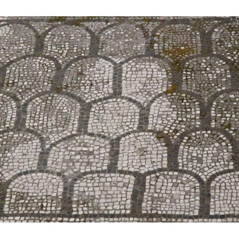 Italy, Campania, Pompeii Mosaic floor patterns Black Modern Wood Framed Art Print by Kaveney, Wendy