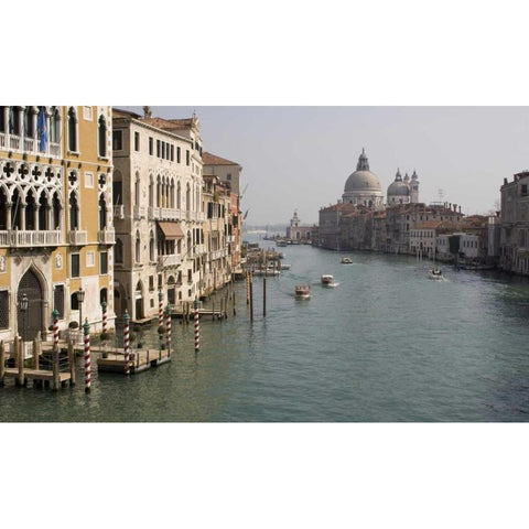 Italy, Venice Grand Canal in late afternoon Black Modern Wood Framed Art Print by Kaveney, Wendy