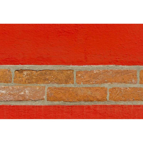 Italy, Venice Design contrast on building wall Black Modern Wood Framed Art Print by Young, Bill