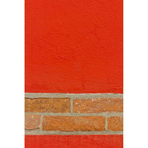 Italy, Venice Design contrast on building wall Black Modern Wood Framed Art Print by Young, Bill