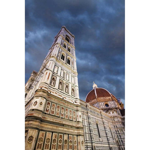 Italy, Basilica di Santa Maria del Fiore Gold Ornate Wood Framed Art Print with Double Matting by Flaherty, Dennis