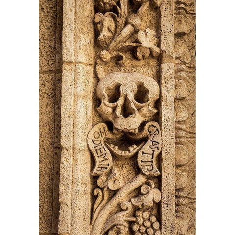 Italy-Apulia-Monopoli Chiesa di Nostra Signora del Suffragio aka La Chiesa del Purgatorio Black Modern Wood Framed Art Print with Double Matting by Wilson, Emily