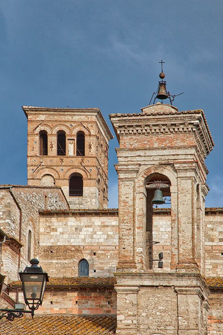 Italy- Umbria- Narni. The medieval cathedral of San Giovenale Black Ornate Wood Framed Art Print with Double Matting by Eggers, Julie