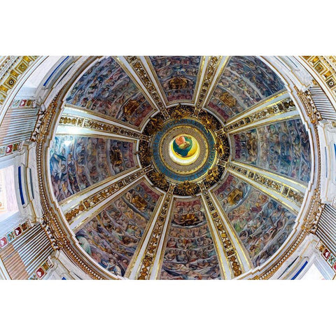 Santa Maria Maggiore-Rome-Italy Built 422-432-in honor of Virgin Mary White Modern Wood Framed Art Print by Perry, William