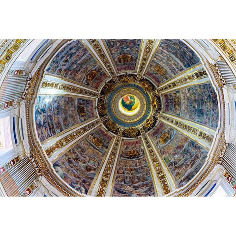 Santa Maria Maggiore-Rome-Italy Built 422-432-in honor of Virgin Mary Black Modern Wood Framed Art Print by Perry, William