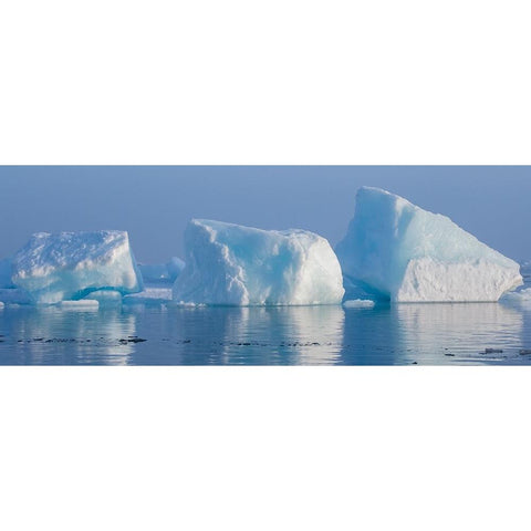 Norway-High Arctic Ice landscape with icebergs Gold Ornate Wood Framed Art Print with Double Matting by Hopkins, Cindy Miller