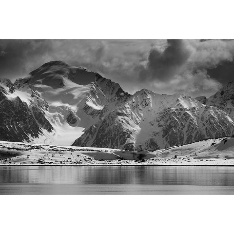 Lilliehookbreen Glacier-Spitsbergen-Svalbard Islands-Norway White Modern Wood Framed Art Print by Pitamitz, Sergio