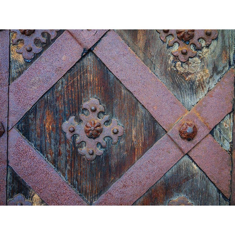 Castle in Pieskowa Skala-Ojcow-Poland-Europe Gold Ornate Wood Framed Art Print with Double Matting by Miller, Anna