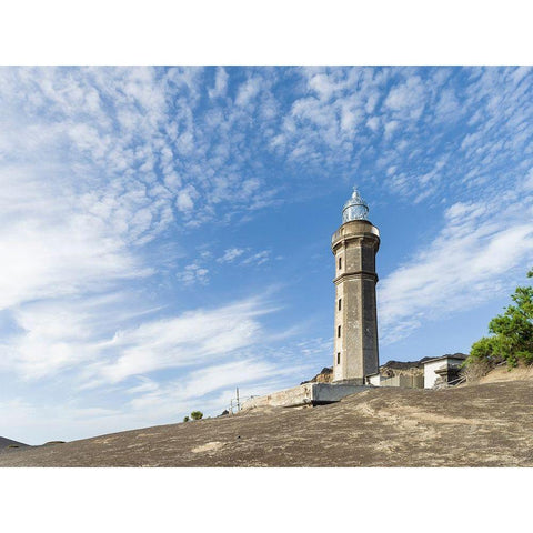 Nature Reserve Vulcao dos Capelinhos Faial Island-an island in the Azores in the Atlantic Ocean  Black Modern Wood Framed Art Print with Double Matting by Zwick, Martin